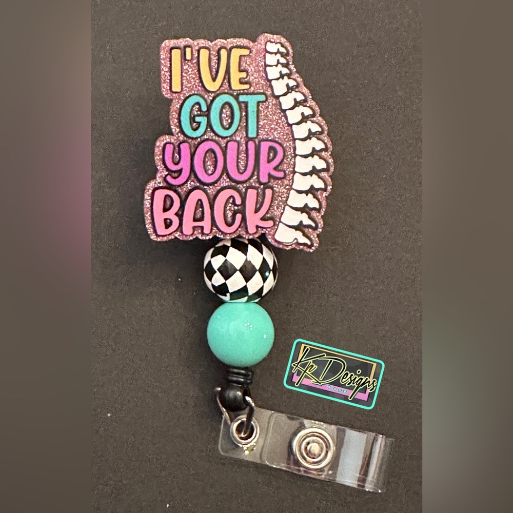 I’ve got your back badge reel